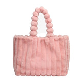 Casual Retro Underarm Bag Large Capacity Handbag Fur Shoulder Bag