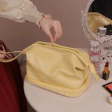 Double-Layer Portable Cosmetic Bag Large Capacity Portable Travel Storage Bag