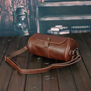 Retro Small Leather Bag Men's Personalized Satchel