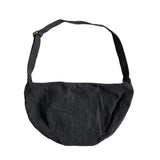 Large Canvas Dumpling Bag Women's Crossbody Messenger Bag