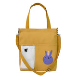 Canvas Shoulder Bag for Students Large Capacity Handbag