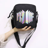 Kpop Proof Print Messenger Bag Mini Canvas Shoulder Bags