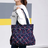 Waterproof Nylon Ladies Bag Large Capacity Shopping Tote