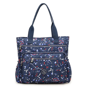 Waterproof Nylon Ladies Bag Large Capacity Shopping Tote