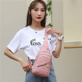Casual Nylon Chest Bags Waist Packs Crossbody Shoulder Handbags for Phone