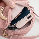 Women's Shell PU Leather Messenger Bag Small Handbag Zipper Wild Bag