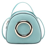 Women's Shell PU Leather Messenger Bag Small Handbag Zipper Wild Bag