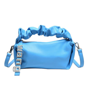 Women's Crossbody Handbag Twinkling Diamonds PU Leather Purse