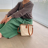 Canvas Crossbody Bag for Women Small Satchel Single Shoulder Phone Bag