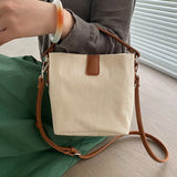 Canvas Crossbody Bag for Women Small Satchel Single Shoulder Phone Bag