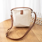 Canvas Crossbody Bag for Women Small Satchel Single Shoulder Phone Bag