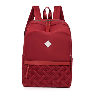 Women's Backpack Oxford Cloth School Bag Large Capacity Double Zipper Travel Sho