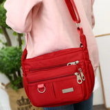 Waterproof Nylon Shoulder Bag for Women Crossbody Handbag