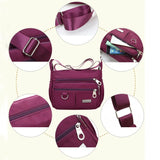 Waterproof Nylon Shoulder Bag for Women Crossbody Handbag