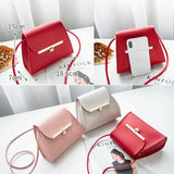 Women's Small Square Handbag PU Leather