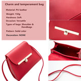 Small Square PU Leather Handbag for Women