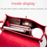 Women's Small Square Bag PU Leather Handbag