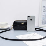 Double Zipper Women's Wallet Clutch Bag