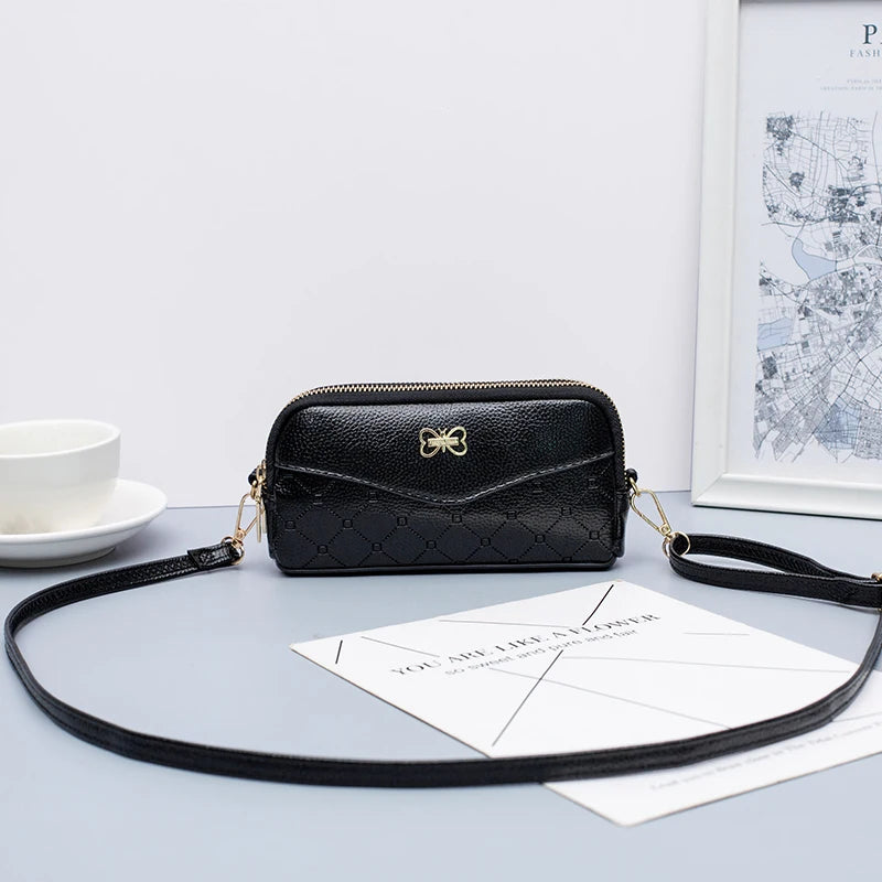 Double Zipper Women's Wallet Clutch Bag