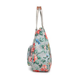 Vintage Flower Print Women Crossbody Bag Large Capacity Shoulder Travel Bag