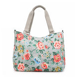 Vintage Flower Print Women Crossbody Bag Large Capacity Shoulder Travel Bag