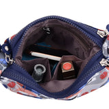 Flower Print Vintage Women Crossbody Bags Large Capacity Travel Bag
