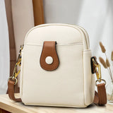 Ladies Lychee Pattern One Shoulder Messenger Bag Small Square Bag