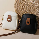 Ladies Lychee Pattern One Shoulder Messenger Bag Small Square Bag