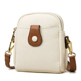 Ladies Lychee Pattern One Shoulder Messenger Bag Small Square Bag