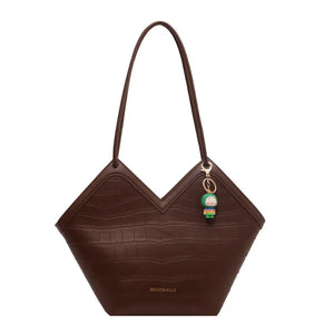 Women's PU Large Capacity Tote Bag - Shoulder Messenger Handbag
