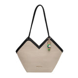Women's PU Large Capacity Tote Bag - Shoulder Messenger Handbag
