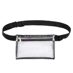 Ladies PVC Waist Bag Transparent Jelly High Casual Ladies Waist Bag