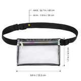Ladies PVC Waist Bag Transparent Jelly High Casual Ladies Waist Bag