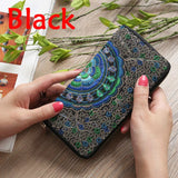 Ladies Retro Embroidered Wallet Ethnic Style Hand Carry Wallet