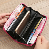 Ladies Retro Embroidered Wallet Ethnic Style Hand Carry Wallet