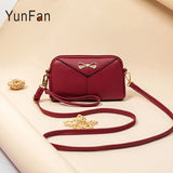 Women's Soft Leather Shell Bag Multi-interlayer Shoulder Bag
