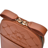 Embroidered Small Shoulder Bag for Women with Zipper Wallet