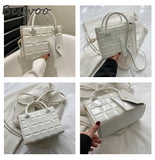 Lacquered Embossed Crossbody Shoulder Bag for Women