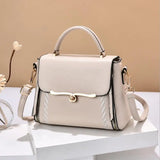 Small Square Shoulder Bag Lock Messenger Bag Women's Handbag