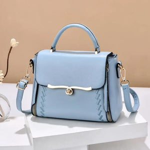 Small Square Shoulder Bag Lock Messenger Bag Women's Handbag