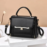 Small Square Shoulder Bag Lock Messenger Bag Women's Handbag