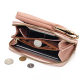 Women's Touch Screen Shoulder Bag with Messenger Purse Women's Leather Bag