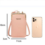Women's Touch Screen Shoulder Bag with Messenger Purse Women's Leather Bag