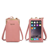 Women's Touch Screen Shoulder Bag with Messenger Purse Women's Leather Bag