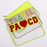 Transparent Waterproof Cosmetic Bag PVC Clear Makeup Organizing Bags