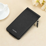 Long Wallet with Zipper, Multi-Card Slots, European/American Style