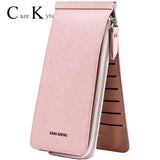 Long Wallet with Zipper, Multi-Card Slots, European/American Style