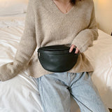 Lady Belt Leather Waist Pack Phone Pouch