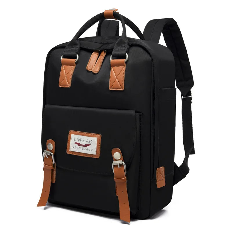 Lady Korea Style Waterproof Backpack Laptop Women Book Bag Female College