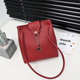 Winter Retro Crossbody Bag with Fawn Pendant